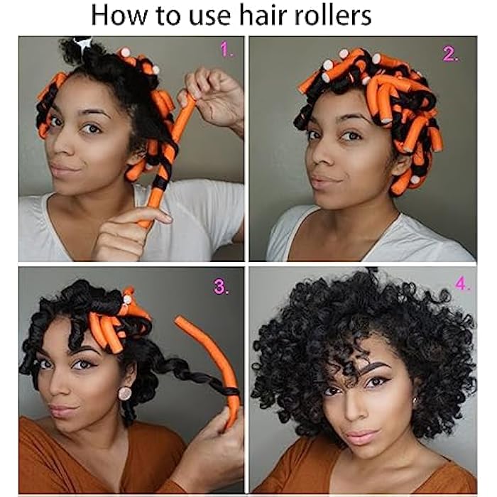 Ms Aloe 30PCS Flexible Curling Rods Twist Foam Roller Hair Curlers for Curly Hair 0.71inch No Heat Hair Rods Rollers No Heat Hair Curlers for Long, Medium, Short Hair(1.8cm) - Image 5